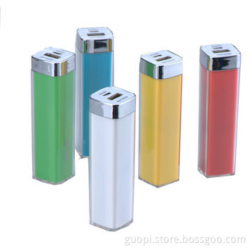 Colorful 2,600mAh Lipstick-shaped Power Bank
